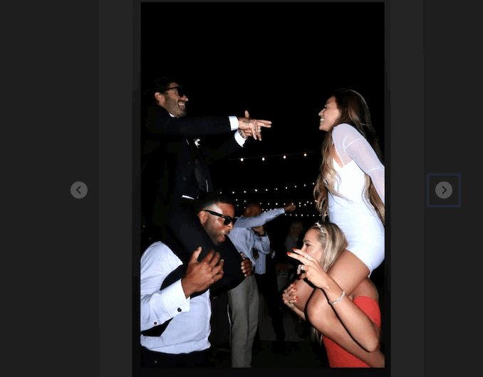 Brody Jenner (upper left) and Tia Blanco (upper left). Happy day.